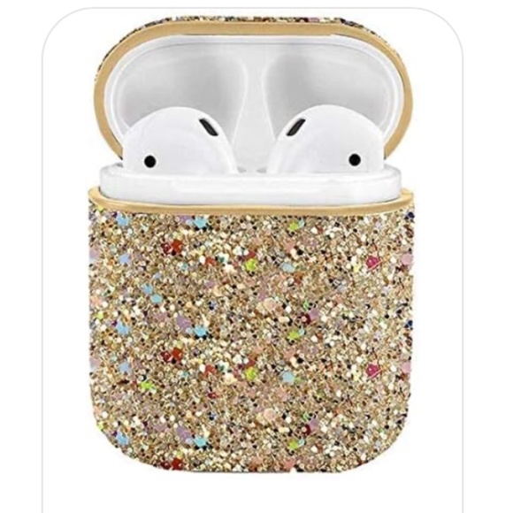 HOST PICK🥳🎉 Nanette Lepore Sparkling Airpods Case Pink - Picture 1 of 3